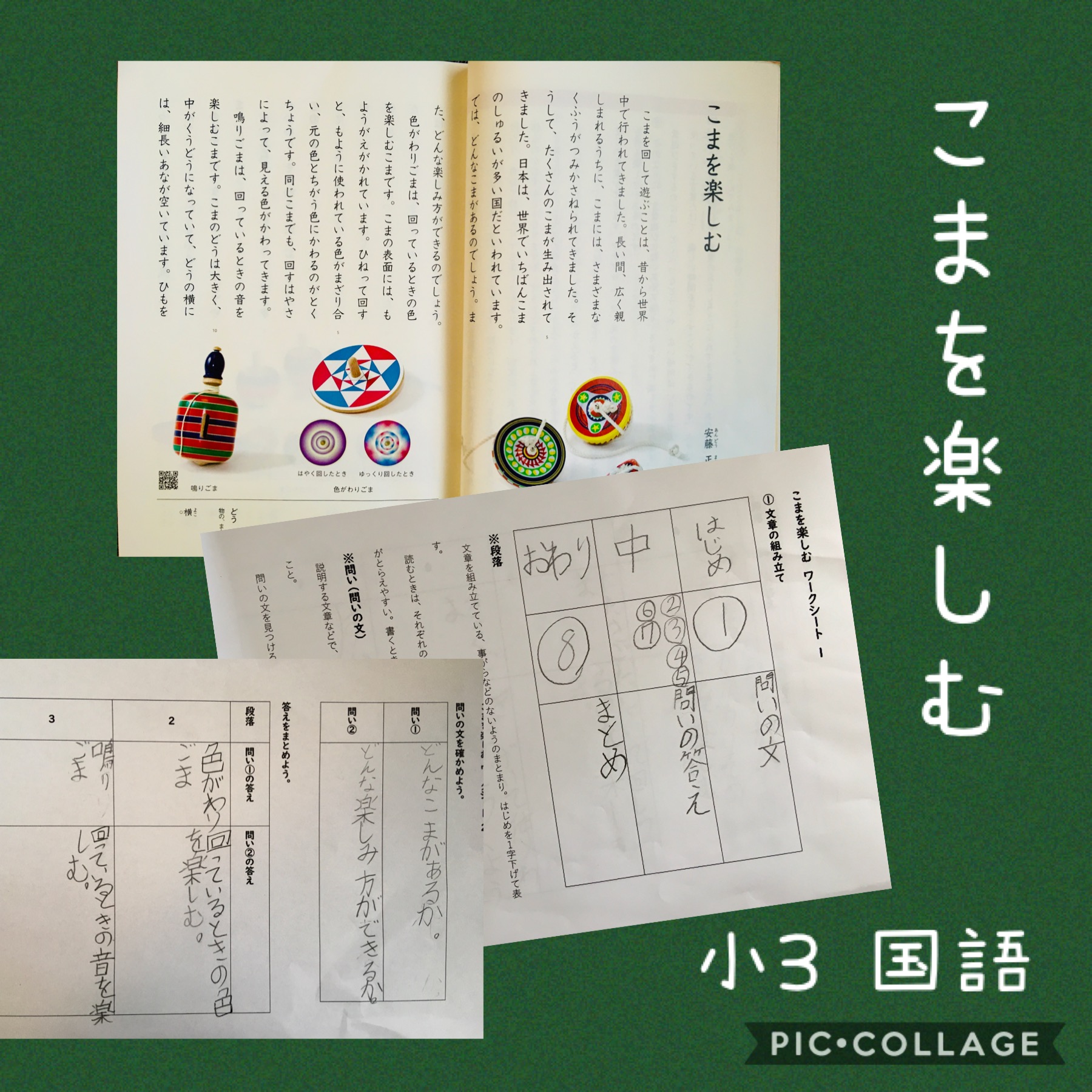 こまを楽しむ の教え方 小３国語 コロナ休校家庭学習指導案 Maikoism